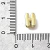 Brass Micro Pave Cubic Zirconia Letter Multi-Strand Links KK-D295-32G-08-3