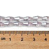 Transparent Electroplate Glass Beads Strands GLAA-K064-05A-PL06-4