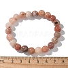 Natural Plum Blossom Jade Beads Stretch Bracelets X-BJEW-F380-01-B08-7