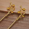 Iron Hair Stick Findings OHAR-PW0001-275G-1