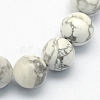 Natural Howlite Round Beads Strands G-S176-4mm-1