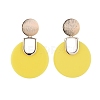 Opaque Acrylic Stud Earrings EJEW-JE03895-2