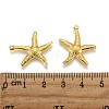 Starfish/Sea Stars Brass Pendants KK-L134-11G-3