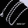 Brass Ball Chain Necklaces NJEW-BB10844-24-1
