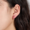 Anti-Tarnish Rhodium Plated 925 Sterling Silver Huggie Hoop Earrings for Women DS9629-2-3