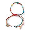 7 Knot Rainbow Lucky Bracelets BJEW-JB05819-3
