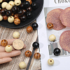 Gorgecraft 200Pcs 4 Colors Natural Unfinished Wood Beads WOOD-GF0001-92-3