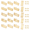 Unicraftale 20Pcs 5 Style Ion Plating(IP) 304 Stainless Steel Stud Earring Finding STAS-UN0045-96-1
