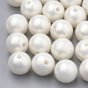 Spray Painted Style Acrylic Beads MACR-T010-8mm-2