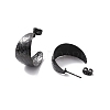 Ion Plating(IP) 304 Stainless Steel Chunky C-shape Stud Earrings EJEW-P198-05EB-2