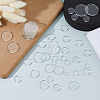 200Pcs 8 Styles Transparent Glass Cabochons GLAA-FH0001-88-4