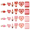 24Pcs 12 Styles Valentine's Day Rack Plating Alloy Enamel Pendants ENAM-FS0002-56-1