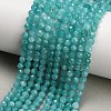 Natural Amazonite Beads Strands X-G-T152-A01-4mm-1