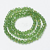 Electroplate Transparent Glass Beads Strands EGLA-A034-T4mm-H01-2