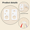 30Pcs 3 Style Acrylic Thread Winding Boards FIND-PH0010-06B-4