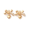 Brass Micro Pave Cubic Zirconia Pendants KK-Z112-11G-1