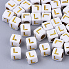 Plating Acrylic Beads SACR-S297-09L-1