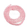 Transparent Baking Paint Glass Beads Strands DGLA-A034-T4mm-D08-2