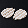 Stripe Resin & Wood Pendants RESI-N025-015A-B01-3