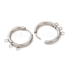 304 Stainless Steel Huggie Hoop Earring Findings STAS-D183-03B-P-3