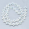 Natural White Shell Mother of Pearl Shell Beads SSHEL-N036-011-2