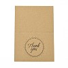 Kraft Paper Thank You Greeting Cards DIY-F120-01E-4