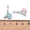 Rack Plating Alloy Rhinestone Pendants FIND-N005-25P-4