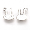 Tibetan Style Alloy Bunny Charms TIBEP-T002-18AS-RS-1