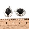 Natural Black Onyx(Dyed & Heated) Pendants STAS-L025-006P-03-3