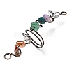 Natural Mixed Gemstone Chips Wide Ring G-Q1002-08R-3