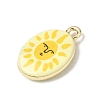 Printed Alloy Pendants ENAM-F160-02G-3