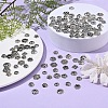 150Pcs 15 Styles Tibetan Style Alloy Flower Bead Caps FIND-YW0007-29-4