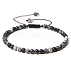 4mm Natural Zebra Jasper Beaded Braided Bracelets SY1950-6-1