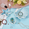 3Pcs 3 Styles Ocean-themed Ceramic Jewelry Plate AJEW-NB0007-92-4