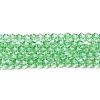 Transparent Electroplate Glass Beads Strands EGLA-A039-T6mm-A24-1