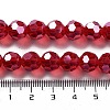 Electroplate Transparent Glass Beads Strands EGLA-A035-T10mm-A01-4