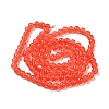 Baking Paint Imitation Jade Glass Round Bead Strands DGLA-Q021-8mm-32-3