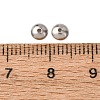Tarnish Resistant Apetalous Half Round 304 Stainless Steel Bead Caps STAS-N039-02-2