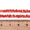 Electroplate Transparent Glass Beads Strands EGLA-Q139-01A-A11-4