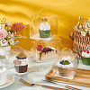 Foldable Transparent Plastic Single Cake Gift Packing Box CON-WH0084-42C-6