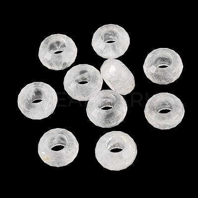 Natural Quartz Crystal European Beads GG-NH0003-A11-1