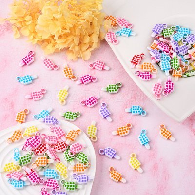 Opaque Acrylic Charms PAB2844Y-1