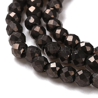 Electroplate Glass Beads Strands GLAA-H021-01A-FP06-1