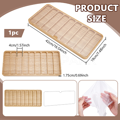 Wooden Watch Display Storage Cases ODIS-WH0099-145B-1