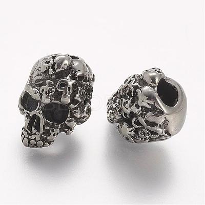 304 Stainless Steel European Beads STAS-A032-026AS-1