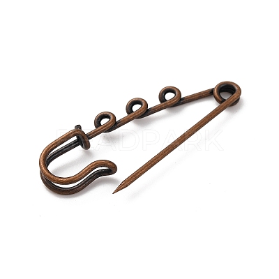 Iron Brooch Findings KK-Q491-R-1
