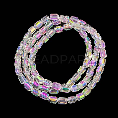Electroplate Glass Beads Strands X-EGLA-D031-01-01-1