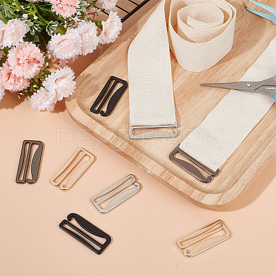 8Pcs 4 Colors Zinc Alloy Underwear Strap Buckles FIND-OC0003-08D-1