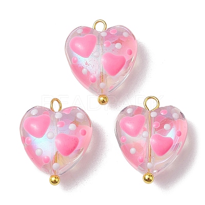Glass Pendants PALLOY-JF02488-1