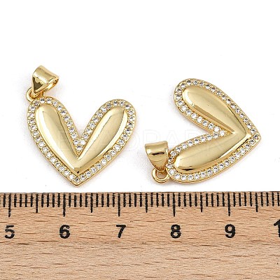 Brass Micro Pave Cubic Zirconia Pendants ZIRC-I367-07G-12-1